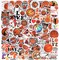 120 Pcs Basketball Stickers Cute Basketball Sticker Waterproof Vinyl Sticke for Water Bottles Laptop Skateboard Luggage Computer Stickes for Teens Girls Kids